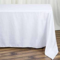 White Linen Tablecloth  Rectangle