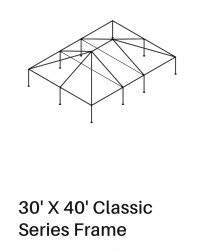 30x40 Tent Rental