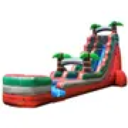 22 foot inflatable water slide tropical red marble4 1779402439 New 22' Volcano Splash Water Slide