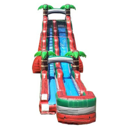 22 foot inflatable water slide tropical red marble5 1779402439 New 22' Volcano Splash Water Slide