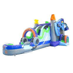 New Video Game Bounce House Slide Combo (Wet or Dry)