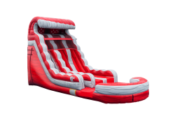 New 18FT Lava Splash Double Lane Water Slide